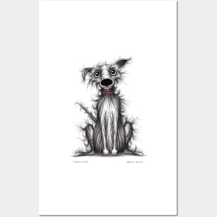 Fuzzy dog Posters and Art